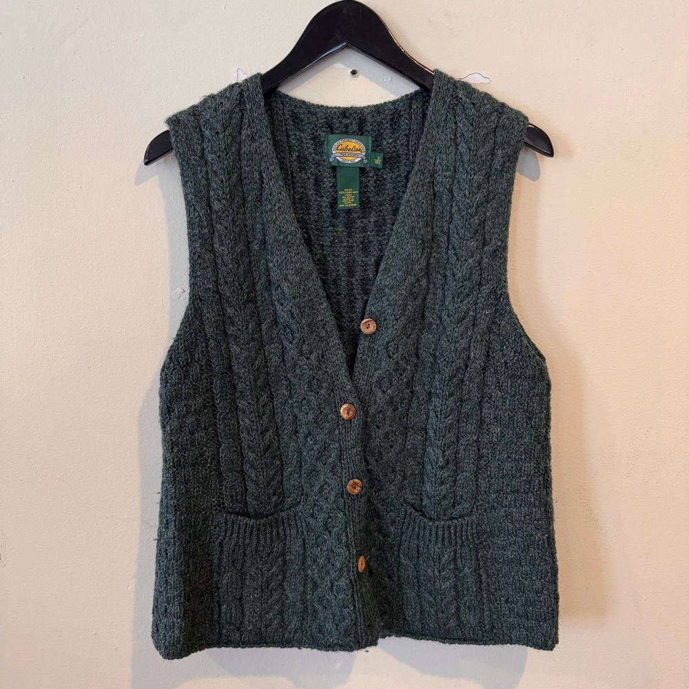 Cabela’s Aran Fisherman Knit Vest